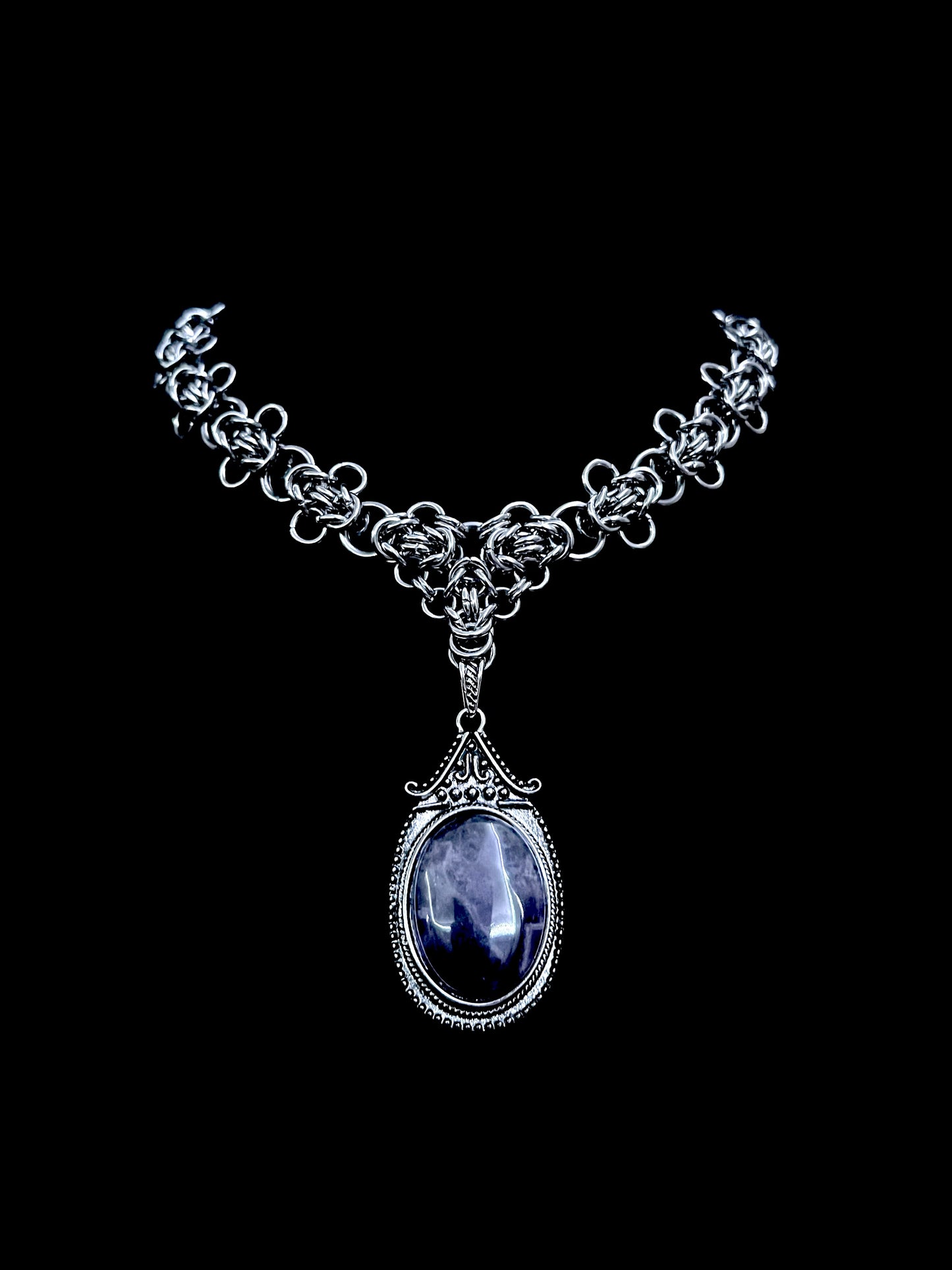 Amethyst Amulet Necklace