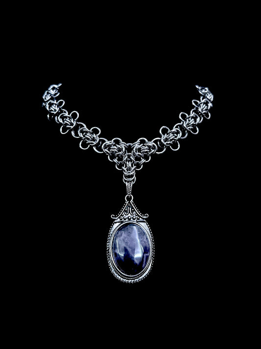 Amethyst Amulet Necklace