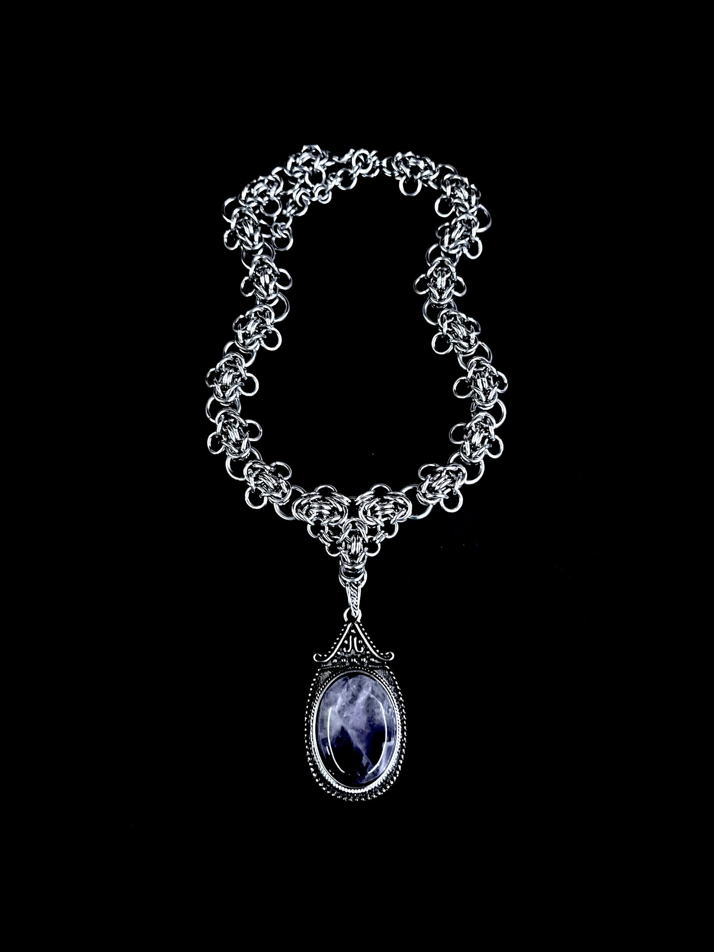 Amethyst Amulet Necklace