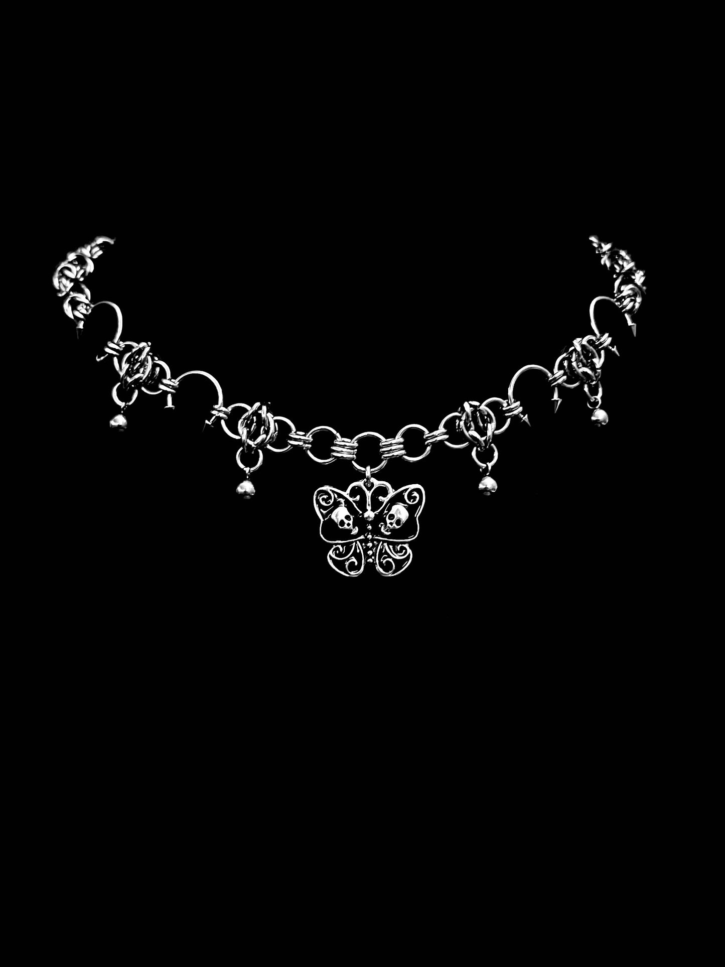 Dark Butterfly Necklace