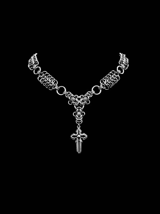 Rebel Cross Necklace